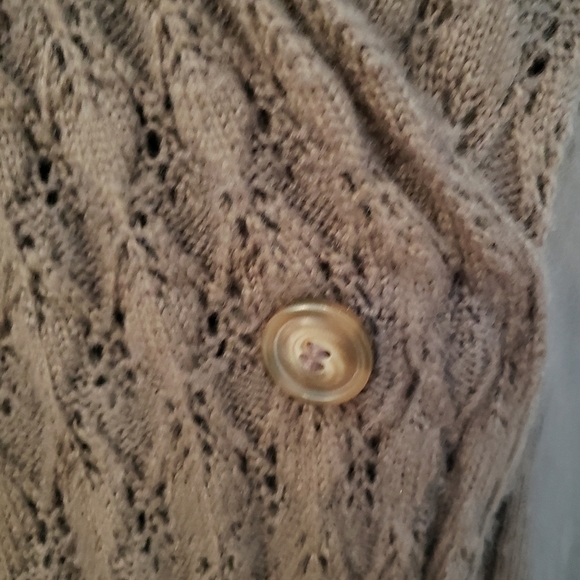 Venus Long Brown Shawl CollarSweater Small - Picture 9 of 9